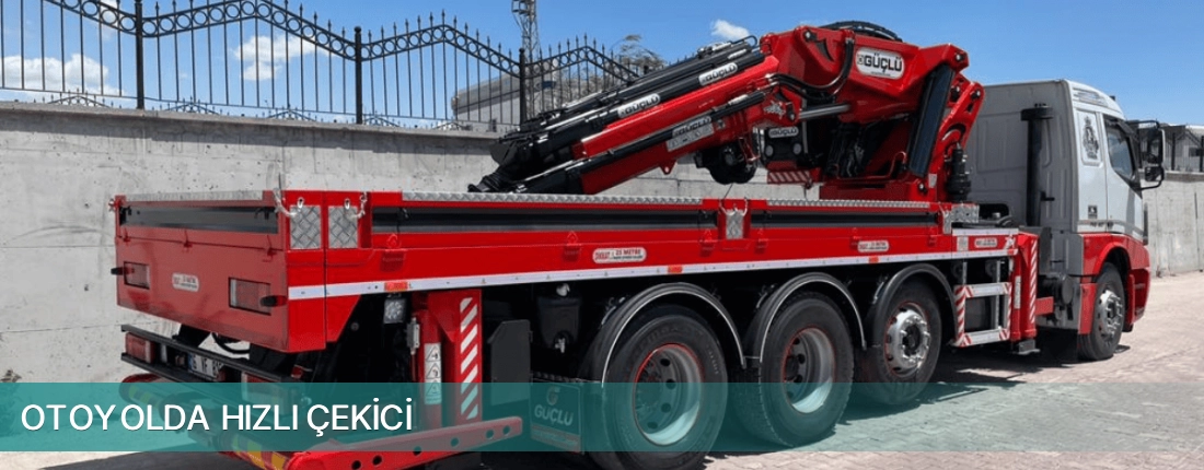 Üçyol İlçemi Otoyolda Hızlı Çekici